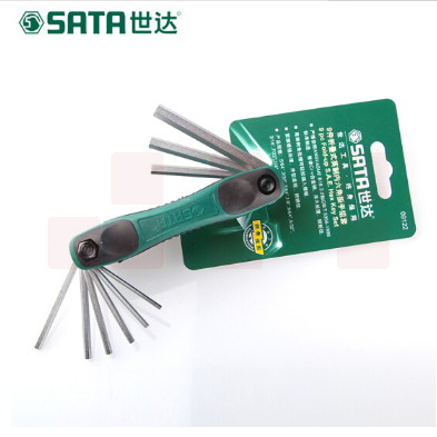 世达（SATA）9件式英制内六角扳手组套货号09122