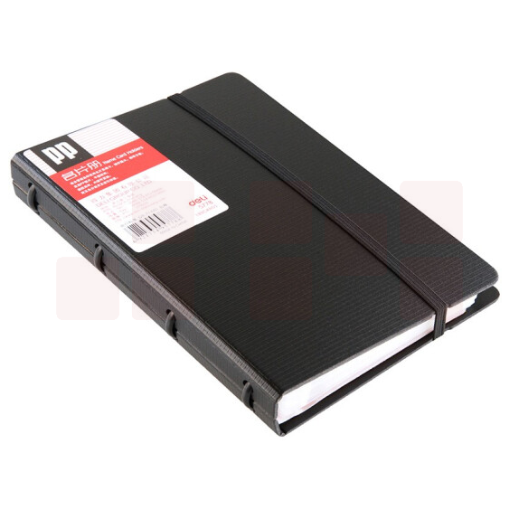 得力   办公商务名片册 名片夹大容量 5778名片册    黑色