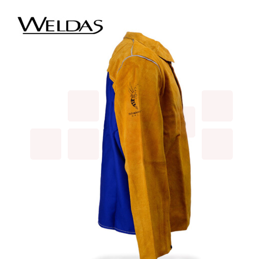 威特仕 44-2530 雄蜂王牛皮透气款电焊工服背部凉爽款上身烧焊焊服 S-XL