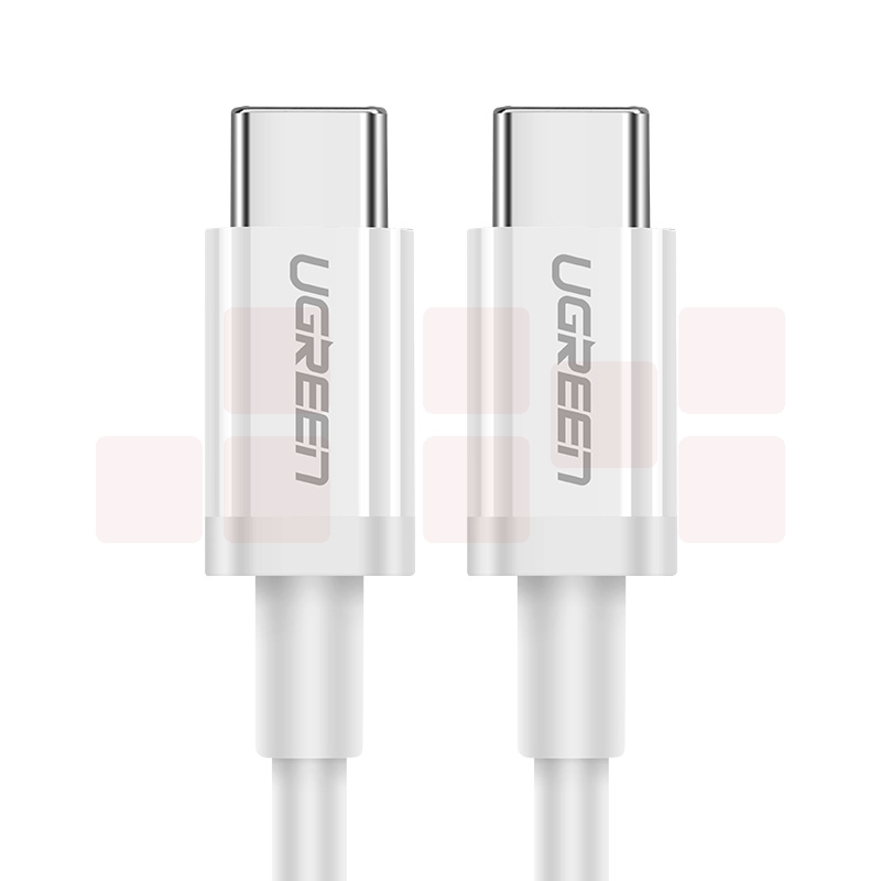 绿联 双头Type-C数据线 USB-C公对公3A PD快充线充电器线转接头通用iPadPro苹果MacBook华为MateBook1米60518