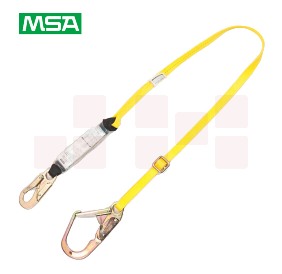 梅思安/MSA 10106902单腿吸震绳 长度可调节 65mm开口挂钩