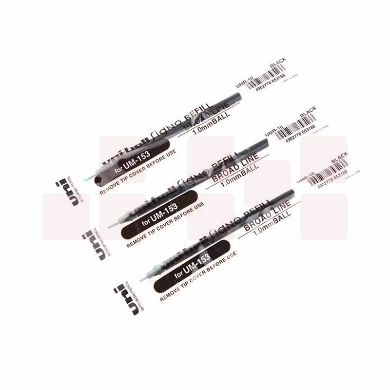 三菱 UMR-10 中性笔替芯 适用UM-153 1.0mm 黑色