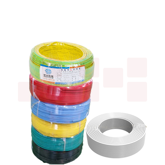 津达电缆 WDZN-BYJ-红色1平方 低烟无卤耐火塑铜线 100米/盘