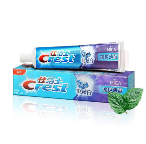 佳洁士 180g 冰极薄荷 3D炫白双效牙膏(24支/箱)