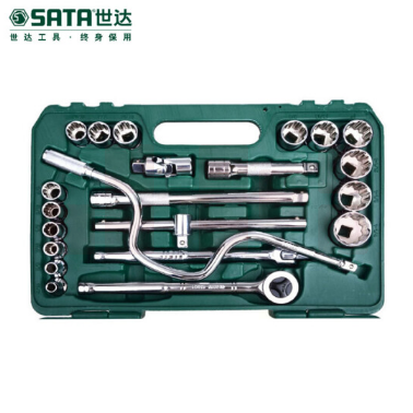 世达（SATA）22件12.5MM系列英制套筒组套 货号09088