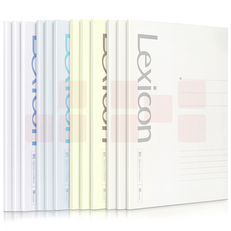 得力B5/38张无线胶装软抄本 办公记事本笔记本子7987