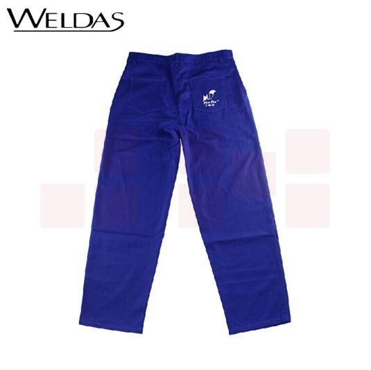 威特仕 / WELDAS 33-9700 火狐狸蓝色电焊工作裤阻燃棉材质 适合烧焊铸造石油化工机电等场合 XL 1条