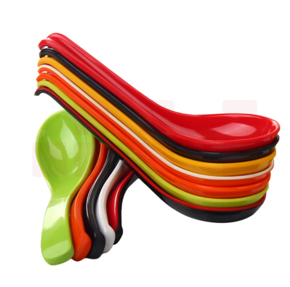 密胺勺子汤勺调羹A5食品级高温塑料仿瓷勺