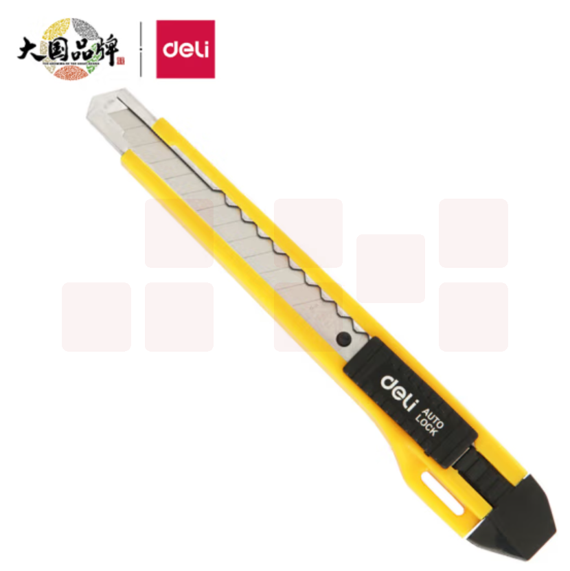 得力 2047 美工刀带金属护套办公美工刀/裁纸刀混色