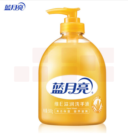 蓝月亮 维E保湿洗手液 500g/瓶 干性肤质适用 添加维生素E 12瓶