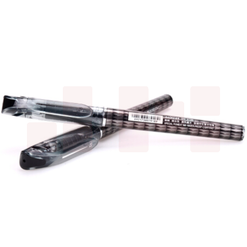 宝克（BAOKE）PC2128 黑色0.38mm半针管中性笔办公签名笔财会笔