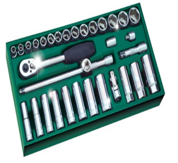 世达（SATA）工具托组套-33件10MM系列套筒 09902