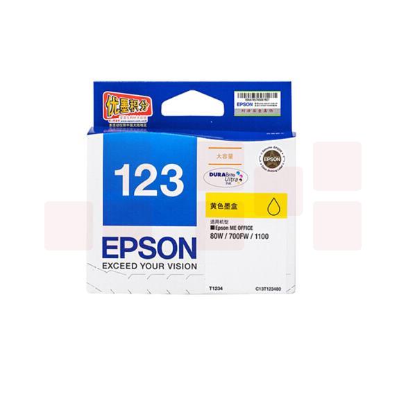 爱普生（EPSON） T1234 黄色墨盒（适用ME100 80W 700fw机型）DD