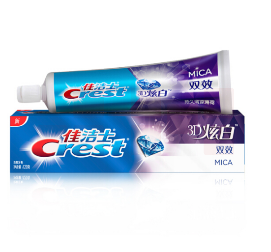 佳洁士 3D炫白双效牙膏 120G