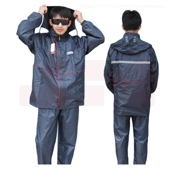 红豆 雨衣雨裤套装男 分体雨衣 藏青色XXXL