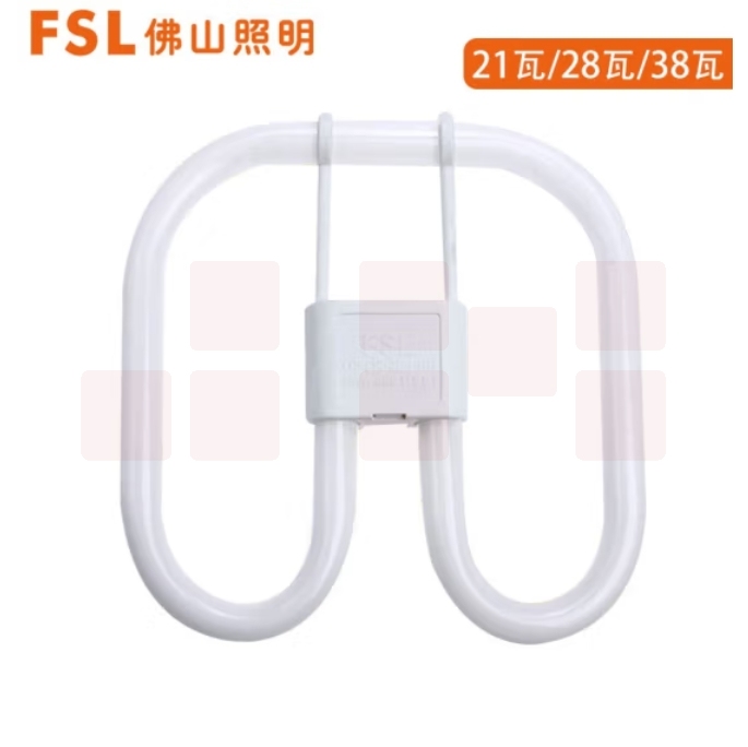 佛山照明2D灯管蝴蝶灯管四针2D管三基色荧光灯 38W白光