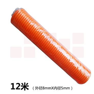 弹簧型风管 橙色5＊8＊50尺（12米左右）（配接头）