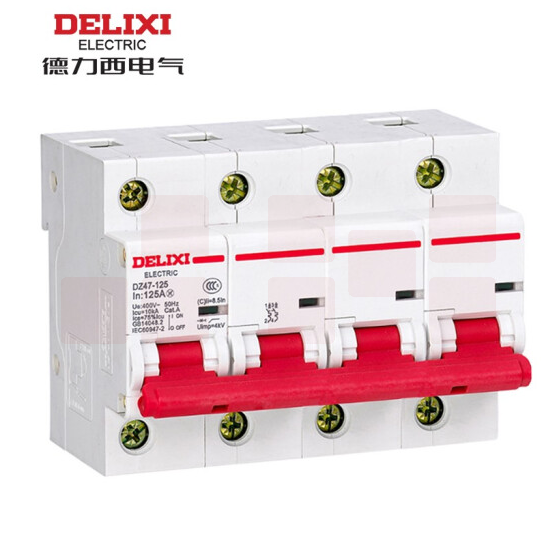 德力西   DZ47-125 4P  125A  微型断路器   货号：JC