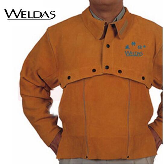 威特仕 / WELDAS 44-2020 金黄色纯牛皮皮围身51cm长皮围身与开背式焊服配套使用 1件