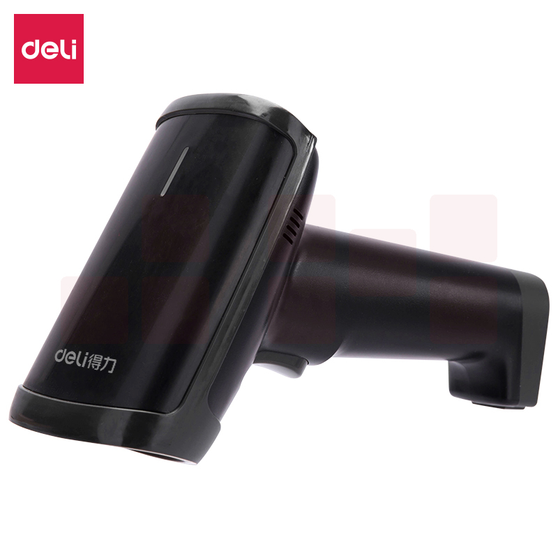 得力14950有线一二维扫码枪 影像式条码扫描器(黑)