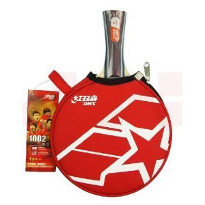 红双喜横拍双面反胶乒乓球拍 A1002