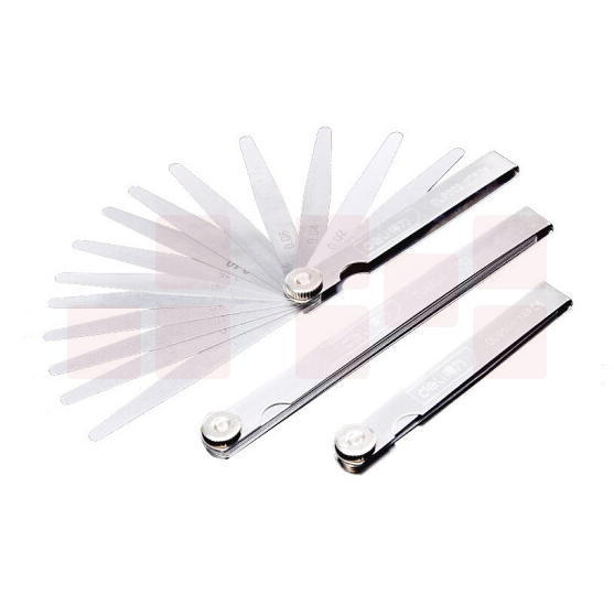 得力(deli) 不锈钢塞尺 间隙尺17件套塞尺100Lx0.02-1.00mm DL9502