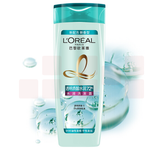 欧莱雅 透明质酸水润去屑洗发露 400ml (倍爽)