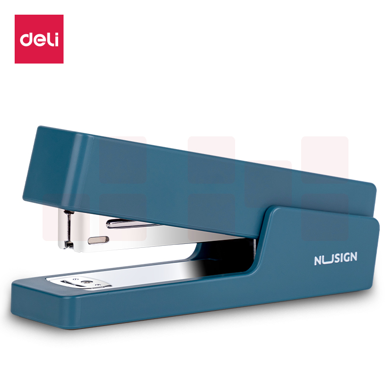 得力NS082纽赛订书机订书器(蓝色)(12#钉)