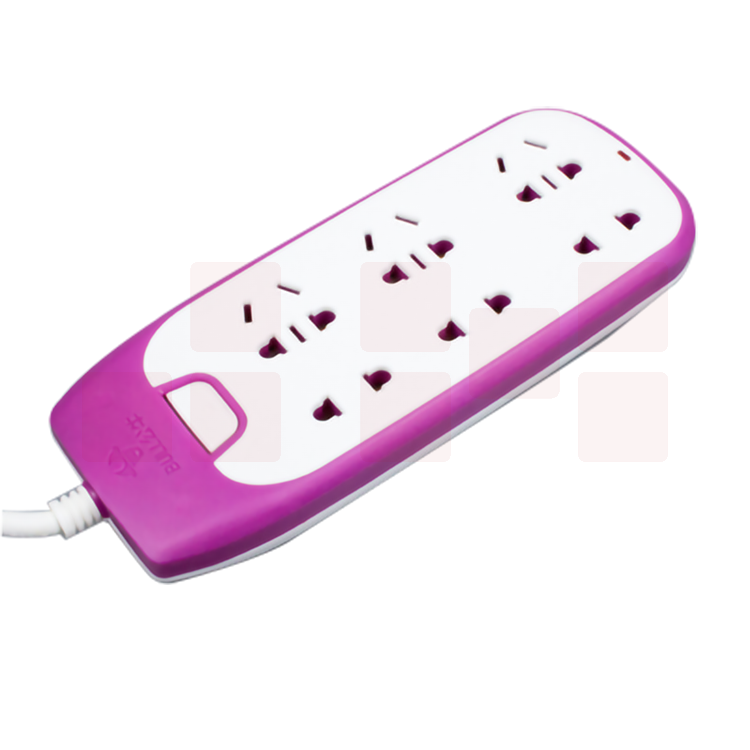 公牛（BULL）GN-W1330(S) 插座炫彩插排/3米拖线板（玫红色）