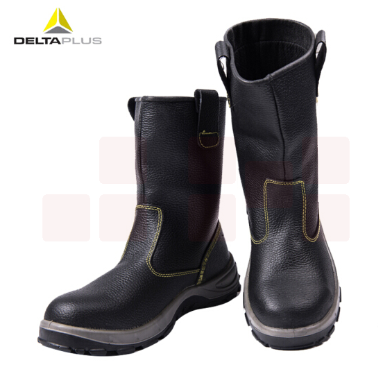 代尔塔301404 高帮靴子 男女安全鞋防砸防刺 耐磨耐油 高帮劳保靴 秋冬款工作鞋 高筒靴 301404