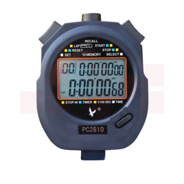 天福PC2810记忆秒表计时器 双排10道