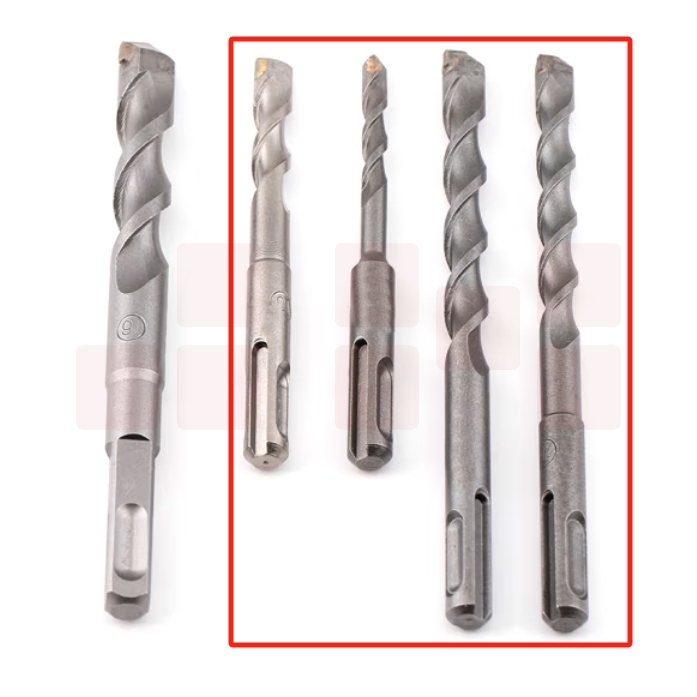 大地（DADI） 6*160 元四坑/圆柄四坑电锤钻头/混凝土穿墙电锤钻头