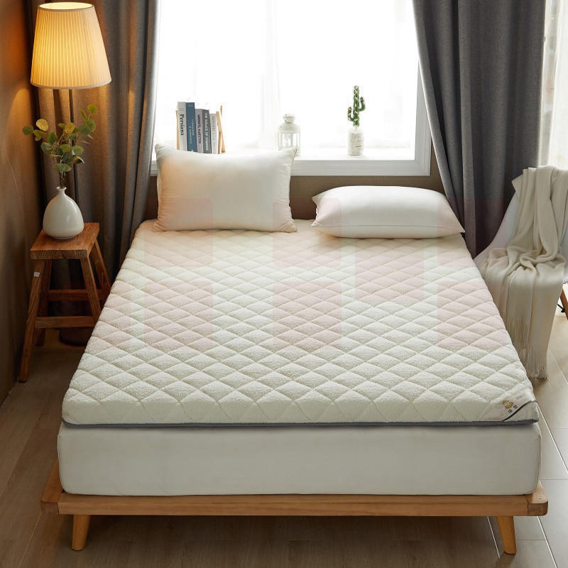 羊羔绒床垫 垫褥  宿舍床垫子  120*200cm/90*200cm  白色/灰色