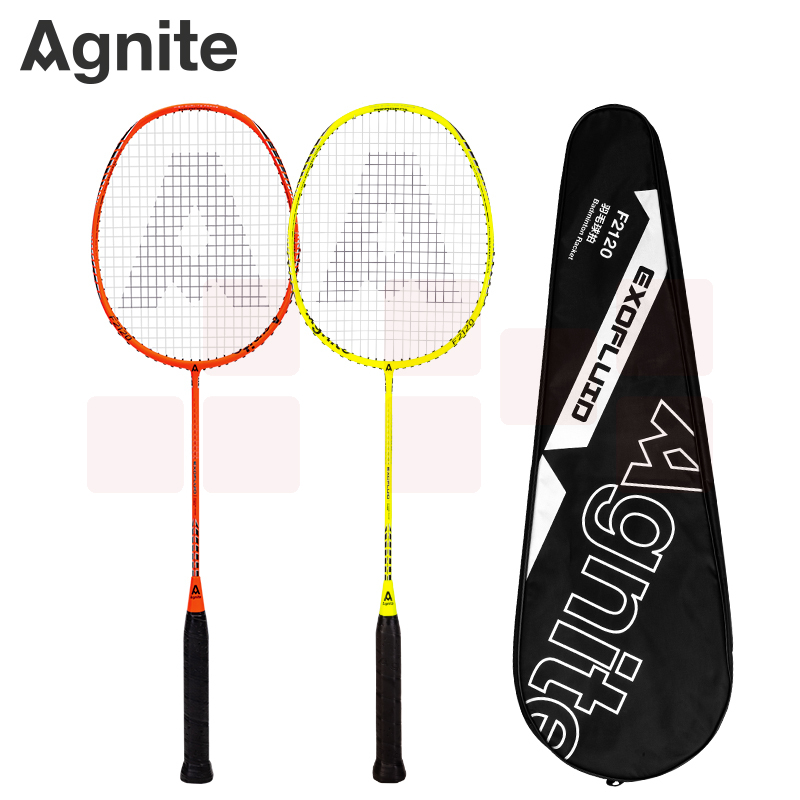 安格耐特F2120羽毛球拍(绿+橙)(2支/副)