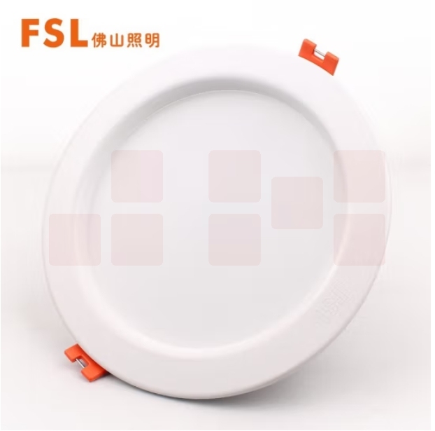 佛山照明 天花灯筒灯LED玄关灯7W3.5寸黄光6500K 开孔105mm