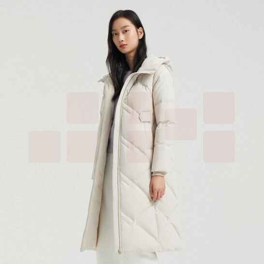 波司登   女装羽绒服    7185 燕麦色 货号：LJ