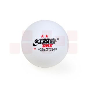 红双喜星白色乒乓球 1840BO　DXAJ731-2 40mm 二星