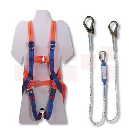 套装安全带 全身五点安全带套装 双钩安全带坠落防护680801
