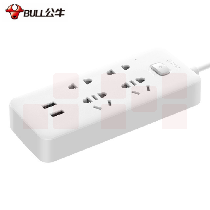 公牛 UUA124  USB插座智能插座充电插排拖接线板 1.5米 10A