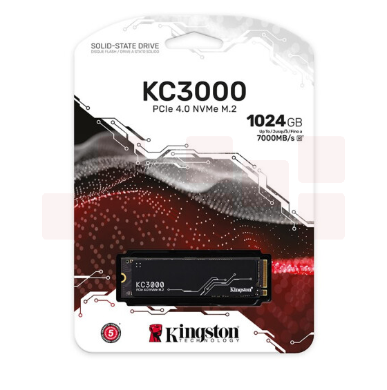金士顿  KC3000系列 1TB  SSD固态硬盘 M.2接口 (NVMe协议 PCIe 4.0×4)