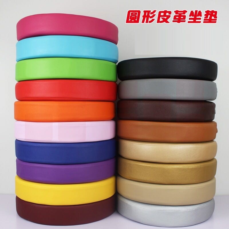 圆形皮革坐垫 直径约45cm 货号：JC