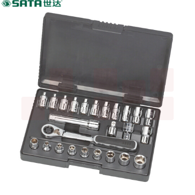 世达（SATA）25件13MM系列穿透式套筒组套货号货号09131