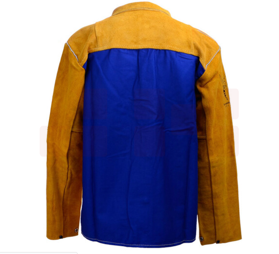 威特仕 44-2530 雄蜂王牛皮透气款电焊工服背部凉爽款上身烧焊焊服 XXL