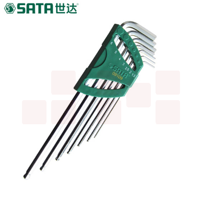 世达（SATA）7件特长球头内六角扳手组套货号09109