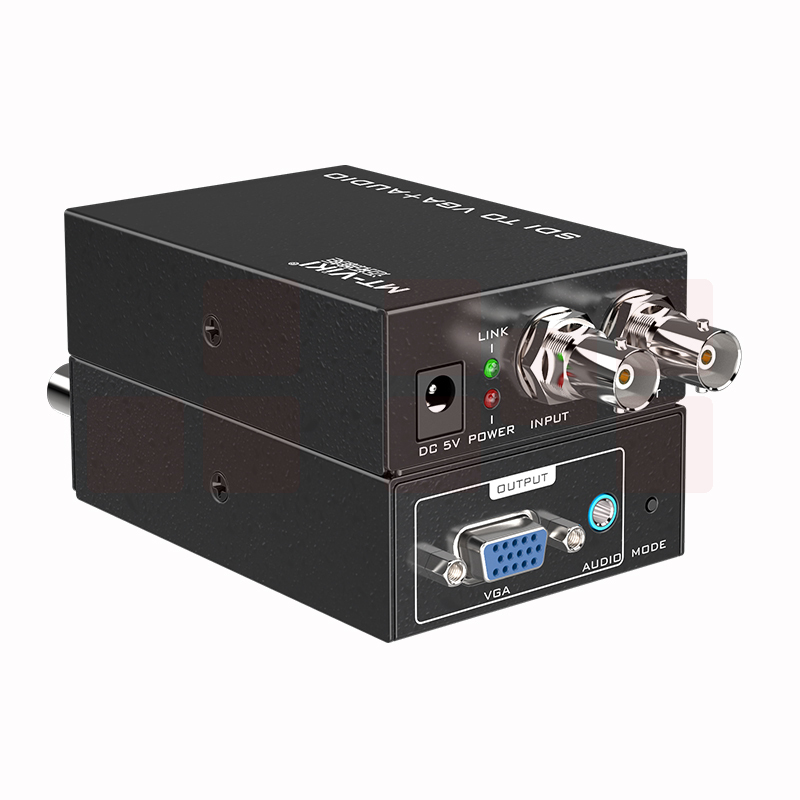 迈拓维矩MT-SV12 sdi转vga转换器音视频同步高清广播级中继环出1080p