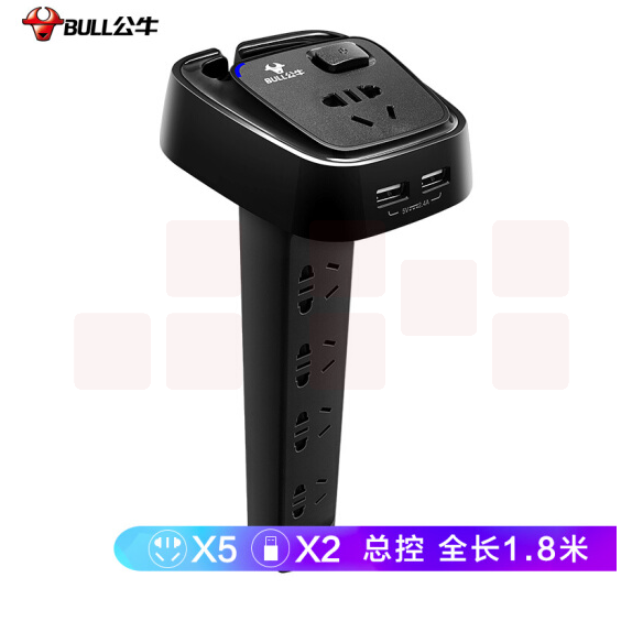 BULL/公牛接线板	GN-U2050 1.8M吸1平方(新国标）