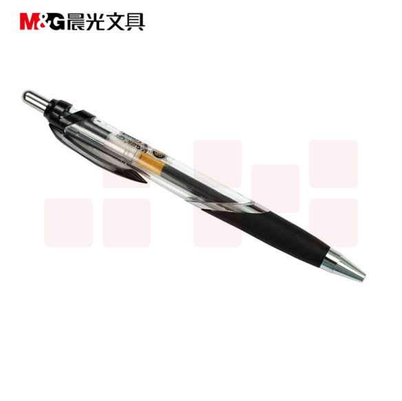 晨光0.5mm黑色中性笔GP1350A 按动签字笔12支