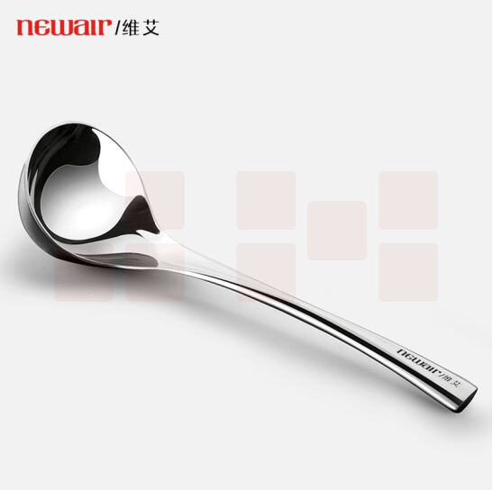  维艾（Newair）304不锈钢大头勺子加厚长柄加深汤勺  货号：JC