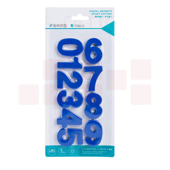 数字磁扣  0到9白板数字磁铁 高度3.7cm   货号：YC