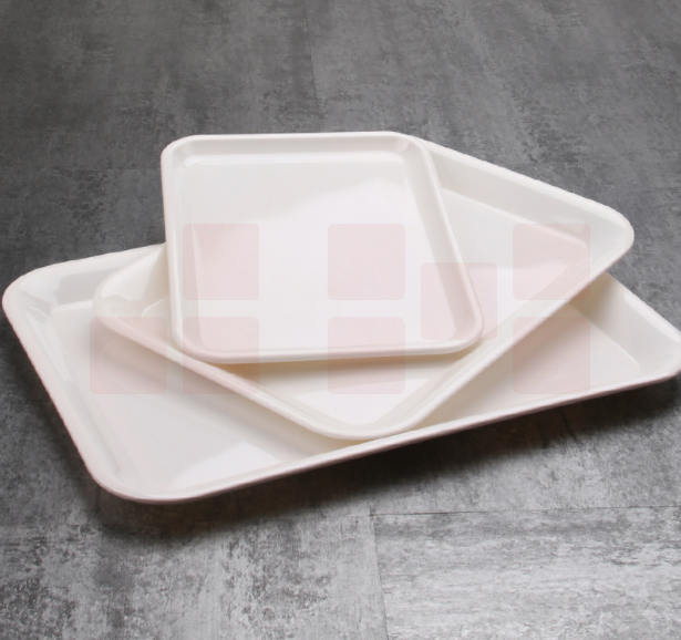 白色密胺托盘  约30*22*2cm